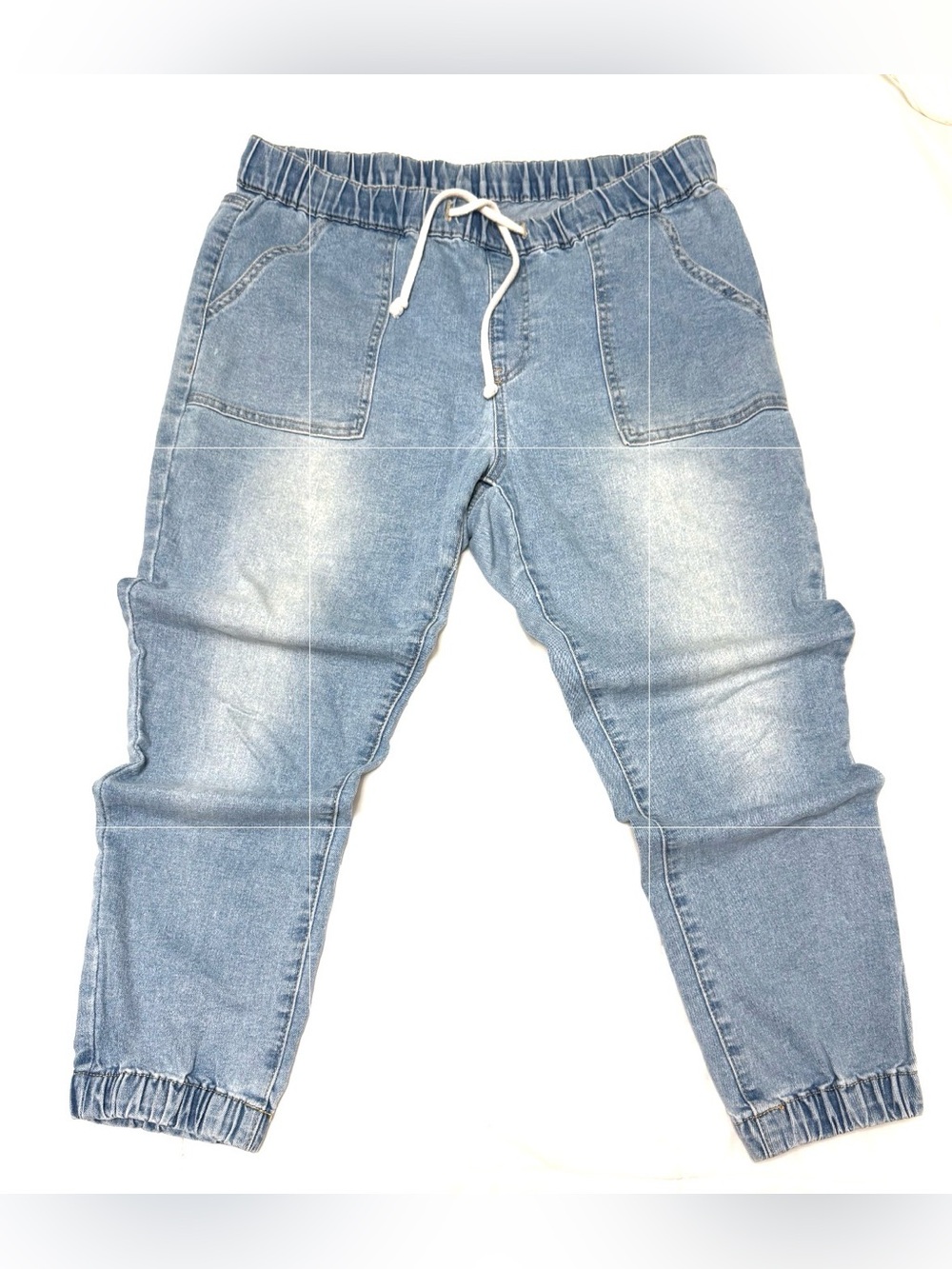 Light Wash Denim Jogger Jeans Size 12